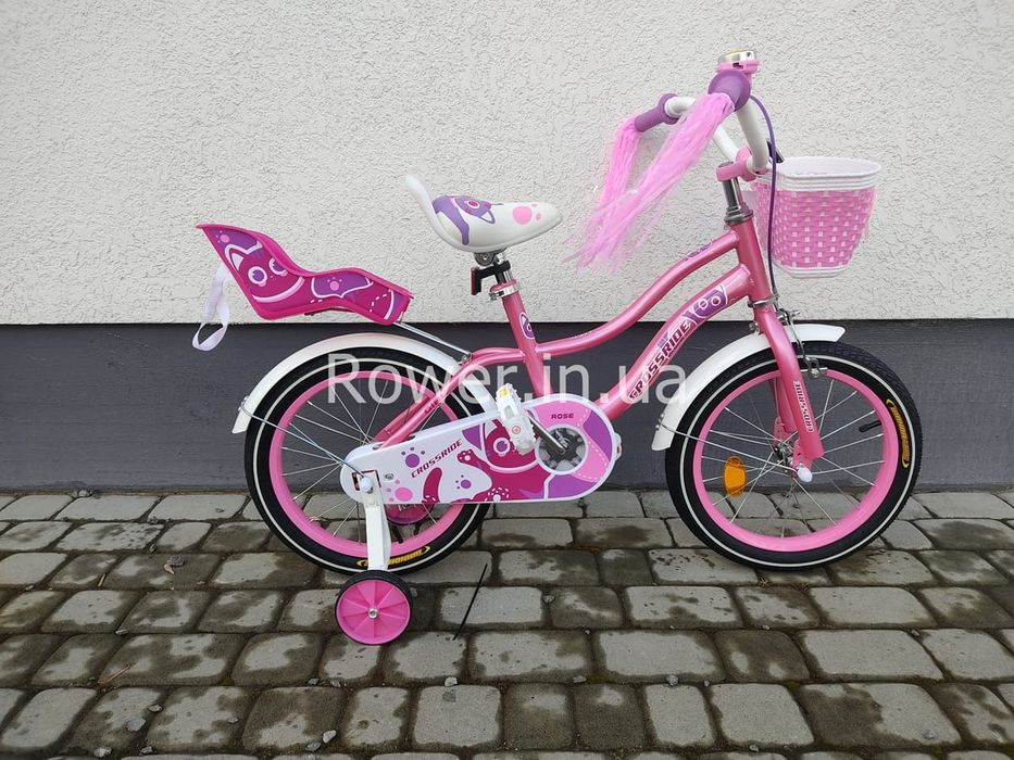 Дитячий велосипед для дівчаток 3-5 років Crossride Rose St 16 Pink