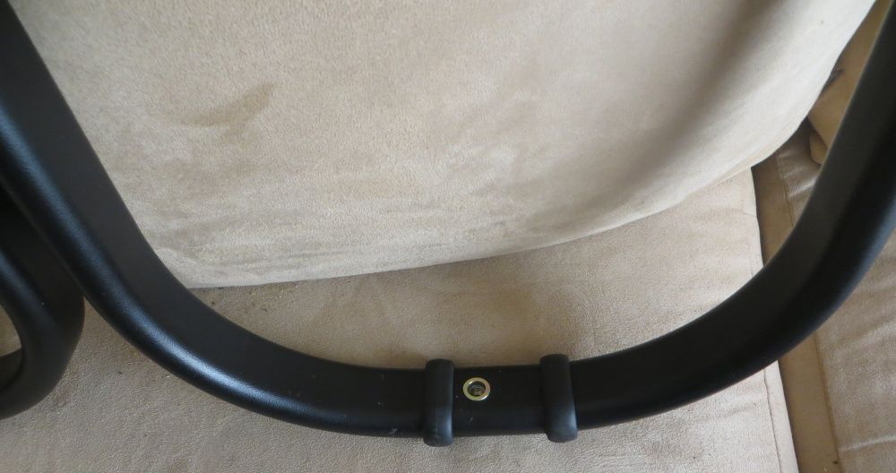 Suporte parede p/ TV, em ferro anodizado preto - como novo