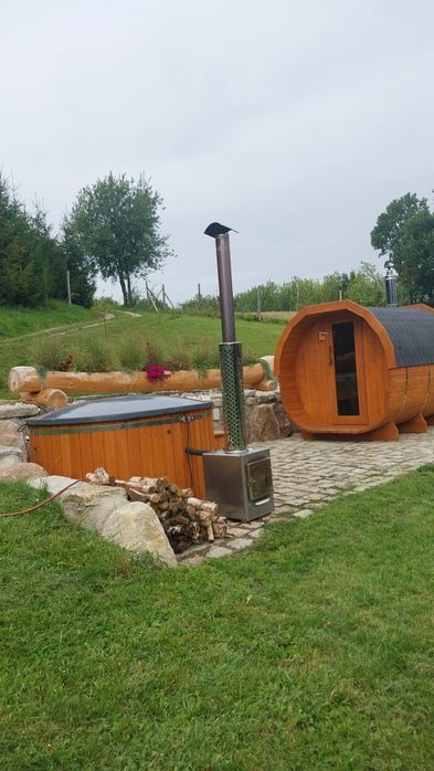 Domek z jacuzzi i sauną