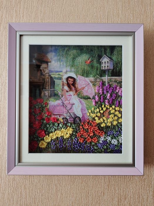 Вышитые картины в рамках