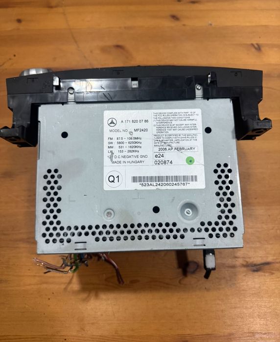 Radio Mercedes SLK W171