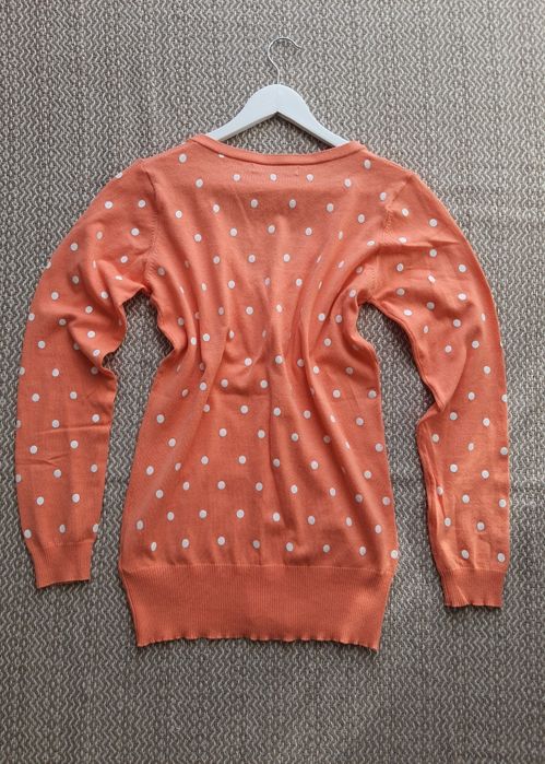 Rozpinany sweterek damski w kropki House Nowy M/38