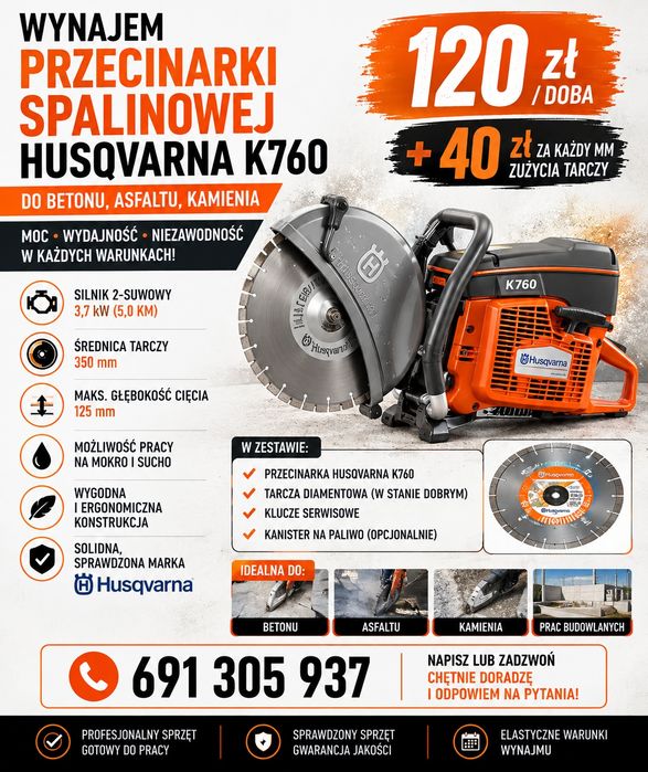 Wynajem zagęszczarka gruntu 80-400kg z przyczepką, młoty 3-42j i inne