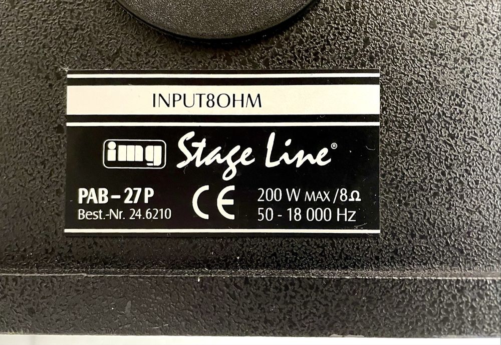 IMG Stage Line PAB-27P Kolumny Estradowe 2-drożne Bassreflex 200Watt