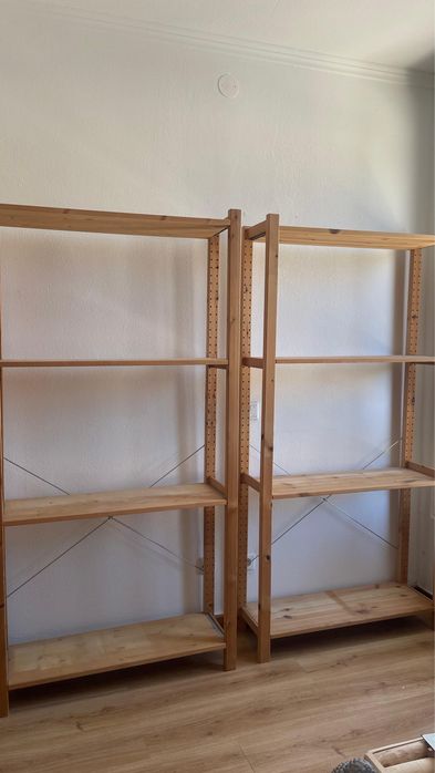 2x Estante em madeira (pinho) IVAR IKEA