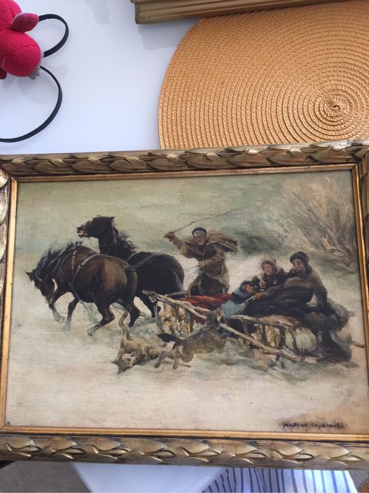 Malarstwo polskie oryginał,Marian Czyżewski, Adam Setkowicz.