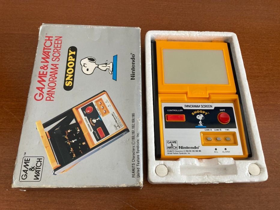 Consola Retro - Nintendo Snoopy Panorama Screen Game Watch com