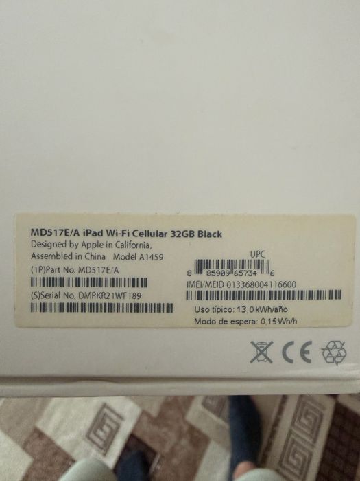 iPad 32GB Model- A1459