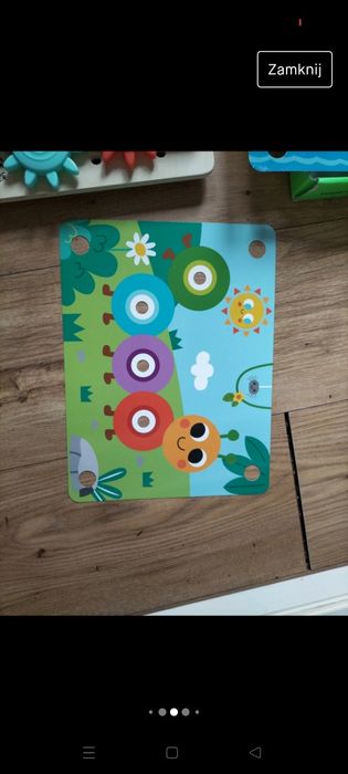 Układanka sensoryczna 18m+ 6plansz