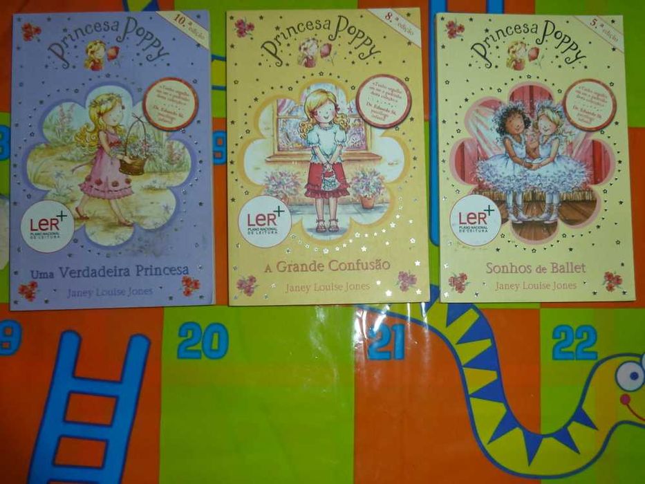 3 Livros da Princesa Poppy, 1, 3 e 6