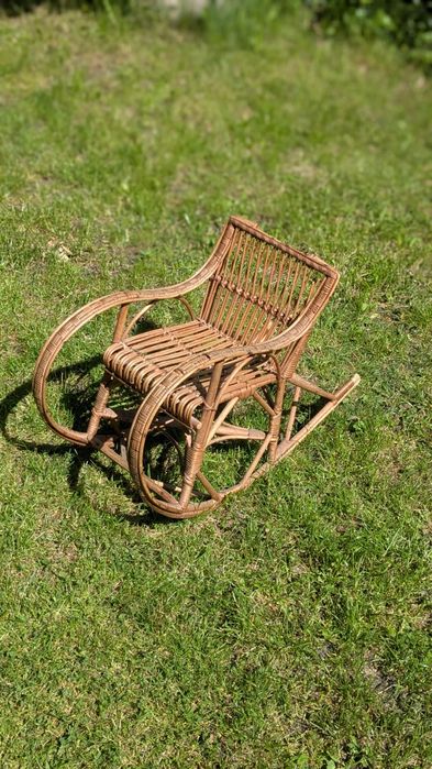 Fotel bujany dziecięcy boho