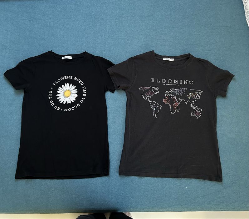 Zestaw dwoch koszulek damskich stradivarius