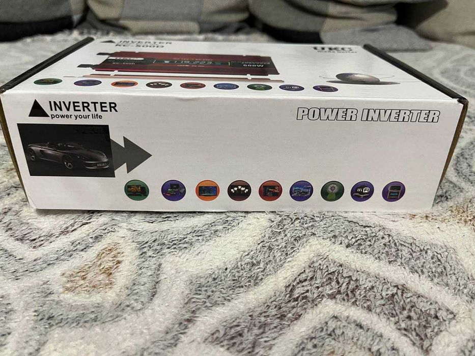 Інвертор перетворювач UKC KC-500D AC/DC з 12 на 220 вольт + LCD 500W