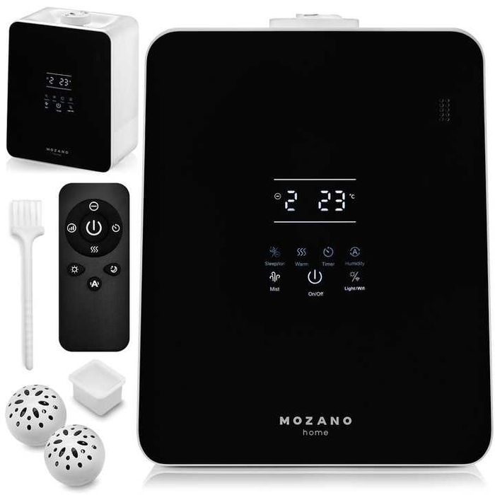 Nawilżacz powietrza WiFi PILOT lampka nocna automatyczny jonizacja