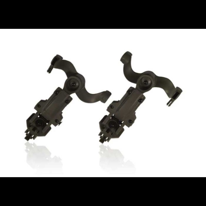 Кріплення адаптер "Чебурашка" для активних навушників на шолом. Олива.