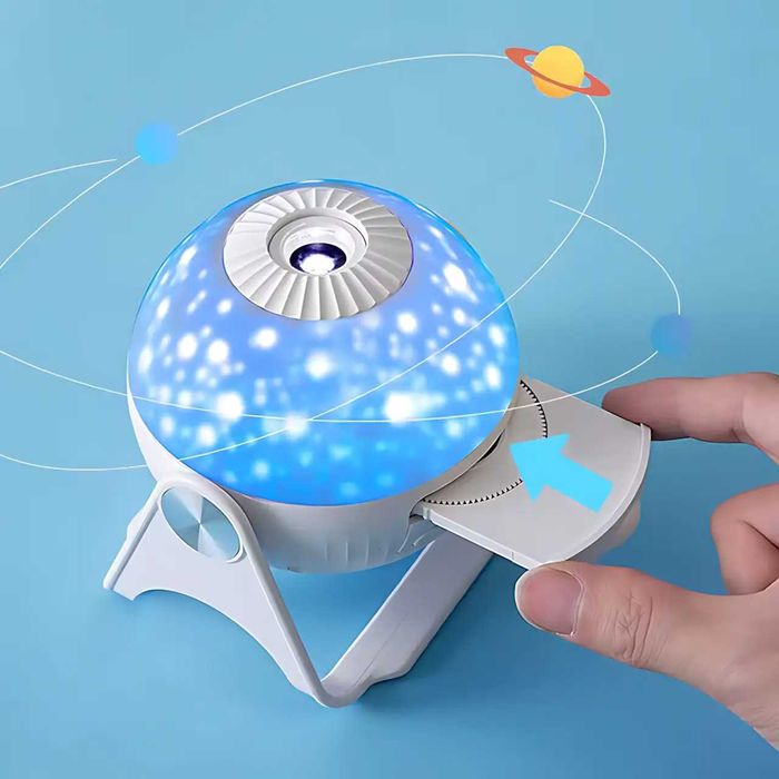 Проектор ночник Galaxy Star с 6 слайдами, аккумуляторный