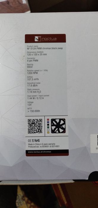 Кулер noctua NF-S12A pwm