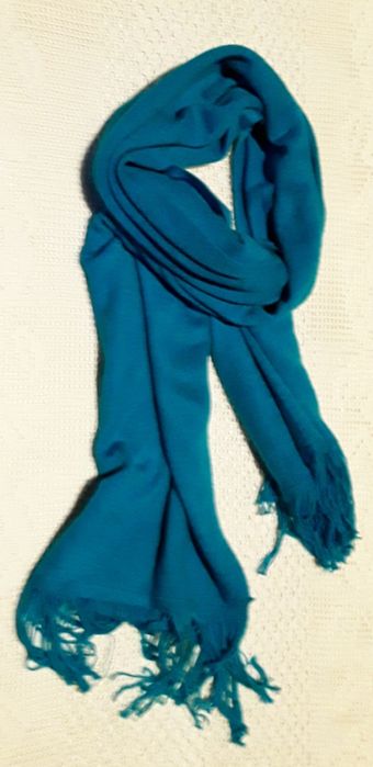 Echarpe grande azul turquesa