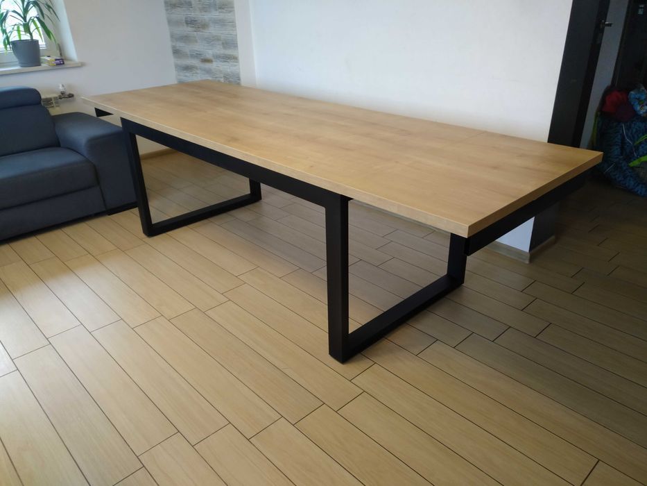 Stół LOFT industrialny 180-270x100 (2x45 Dostawki)  EGGER
