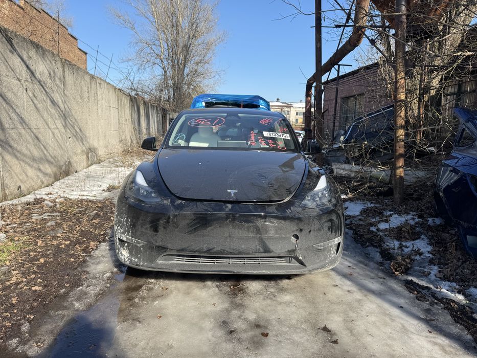 Tesla Model Y 2024 капот фара дверь бампер  батарея стекло крыло