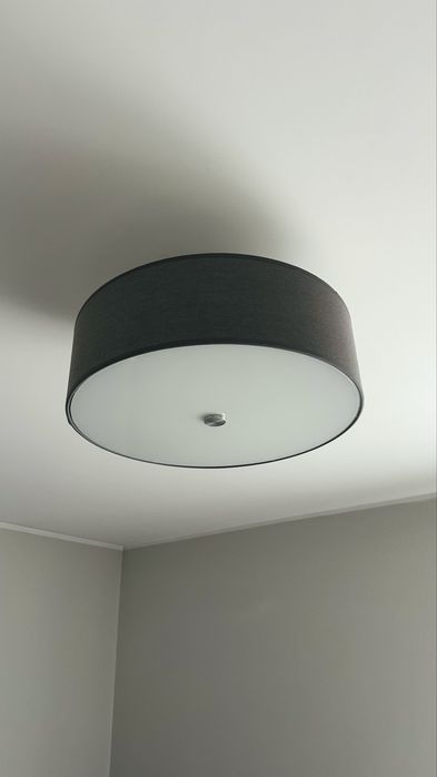 Lampa sufitowa szara grafitowa