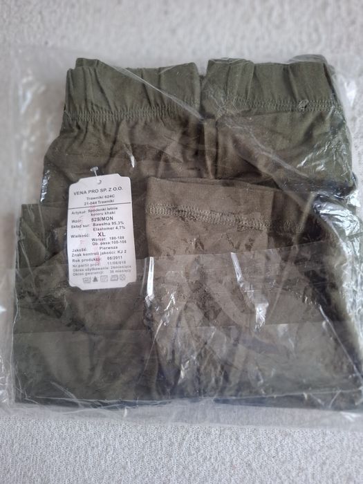 Bokserki wojskowe spodenki WP zielone rozmiar XL nowe.