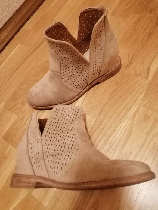 Ботильоны замшевые