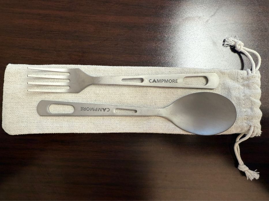 Титановая ложка /вилка для туризма