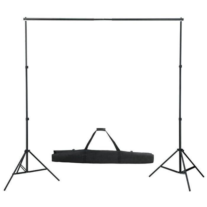 Vidaxl Fotograficzny Zestaw Studyjny Z Lampami I Tłem