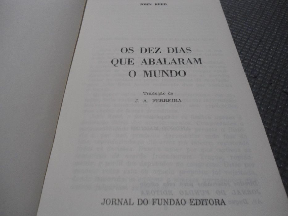 10 Dias que Abalaram o Mundo por John Reed (Edição década de 70)