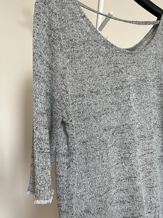Szary cienki sweterek H&M rozm S