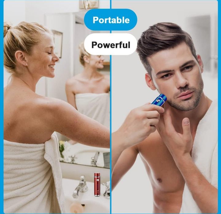 Damska golarka elektryczna USB do twarzy, brody, wąsów, ramion, nóg