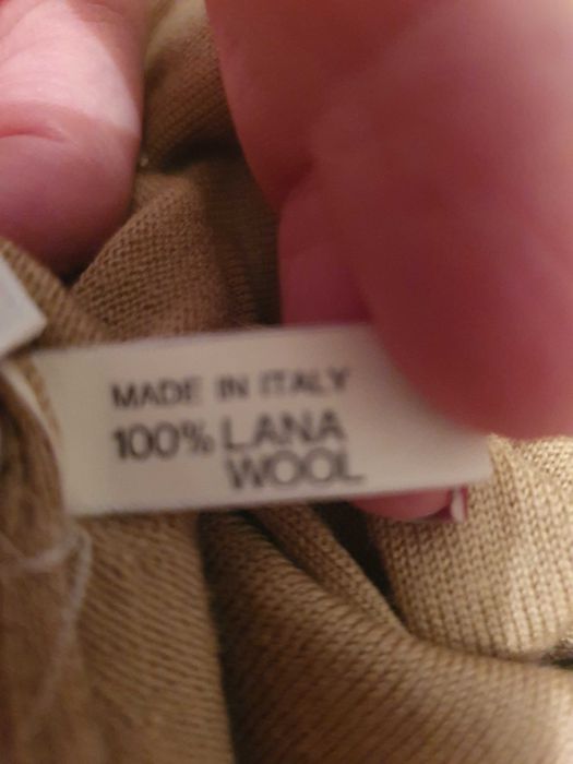 Golf cieniutki 100%merino,włoski Zanone,kolor camel,r40/S/M