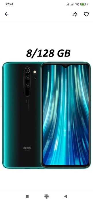 Xiaomi Redmi Note 8 Pro 8/128 зелений, 2340х1080