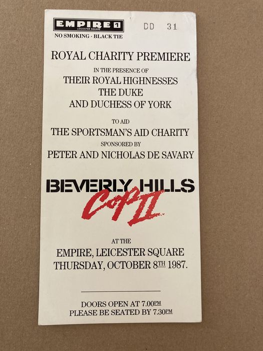 Beverly Hills Cop II - Bilet na premierowy pokaz filmu