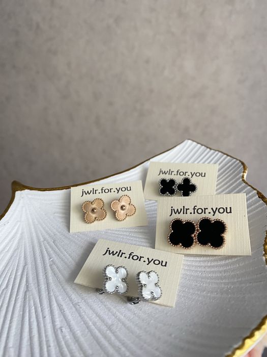 Van cleef / конюшина / лютики сережки, підвіски, браслет