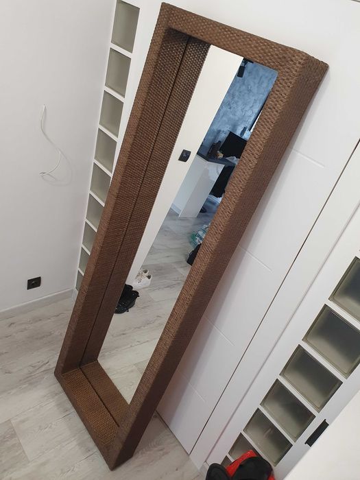 Lustro Ikea Melbu  ratan  190X60