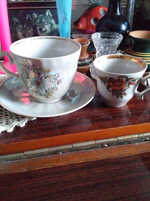 Барановка чашка с блюдцем кофейная чашечка.сливочник.дет.тарелочка: 50 ...