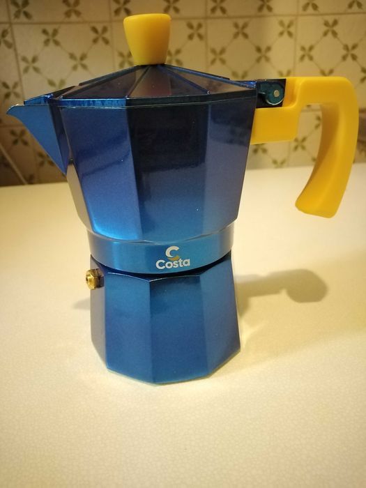 Cafeteira mini azul