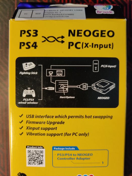 NeoGeo Controller Adapter Brook64298667512451121