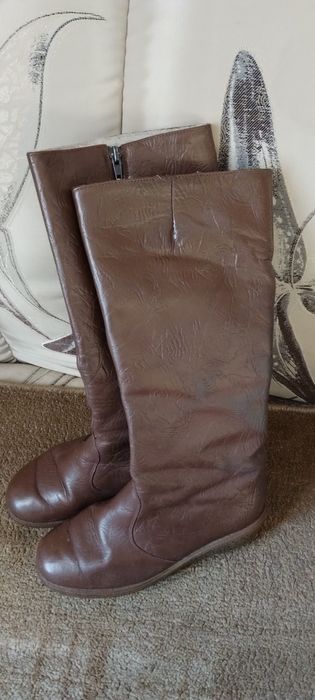 Продам сапоги кожанные зимние размер 36