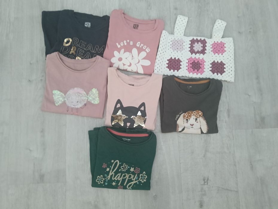 Camisolas diversas menina 6 anos