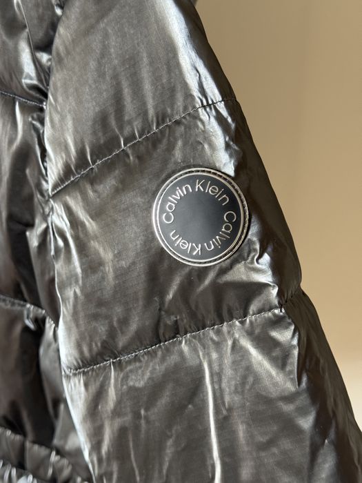 Kurtka zimowa Calvin Klein XS srebrna