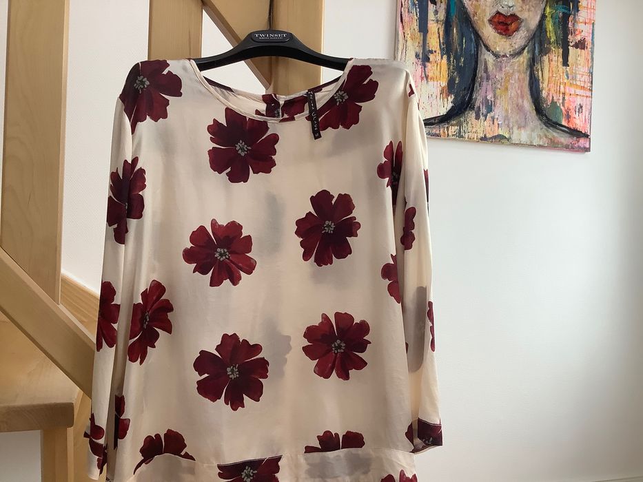 Блуза білосніжна Elisabetta Franchi
