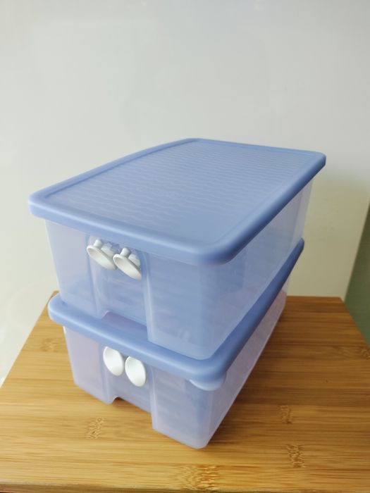 2 Tupperware lilás 2L para armazenar no frigorífico