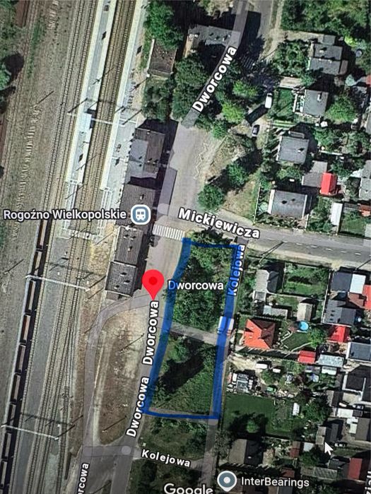 Wyjatkowy teren przy samym Dworcu PKP Rogoźno
