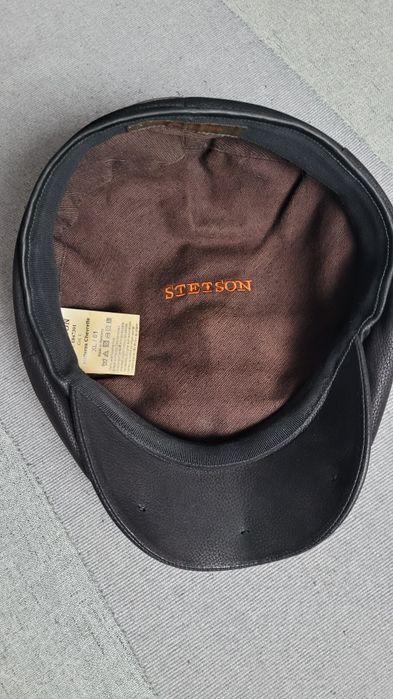 Kaszkiet męski skórzany Stetson