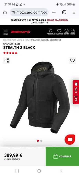 Casaco Revit Stealth 2 - Novo