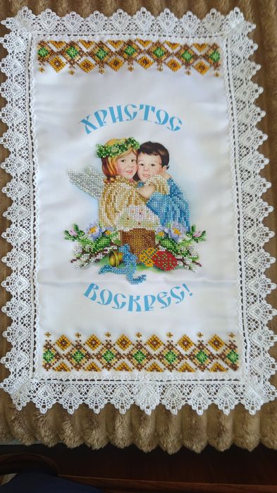Рушник на великодній кошик