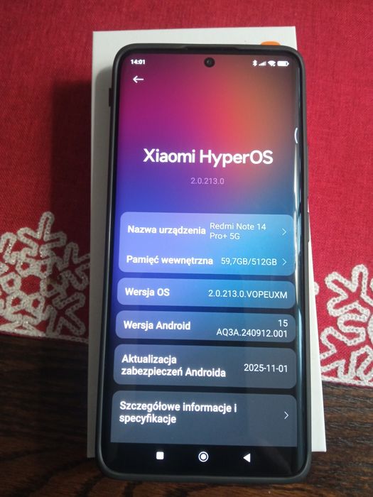 Xiaomi Redmi  Note 14 pro + 5G